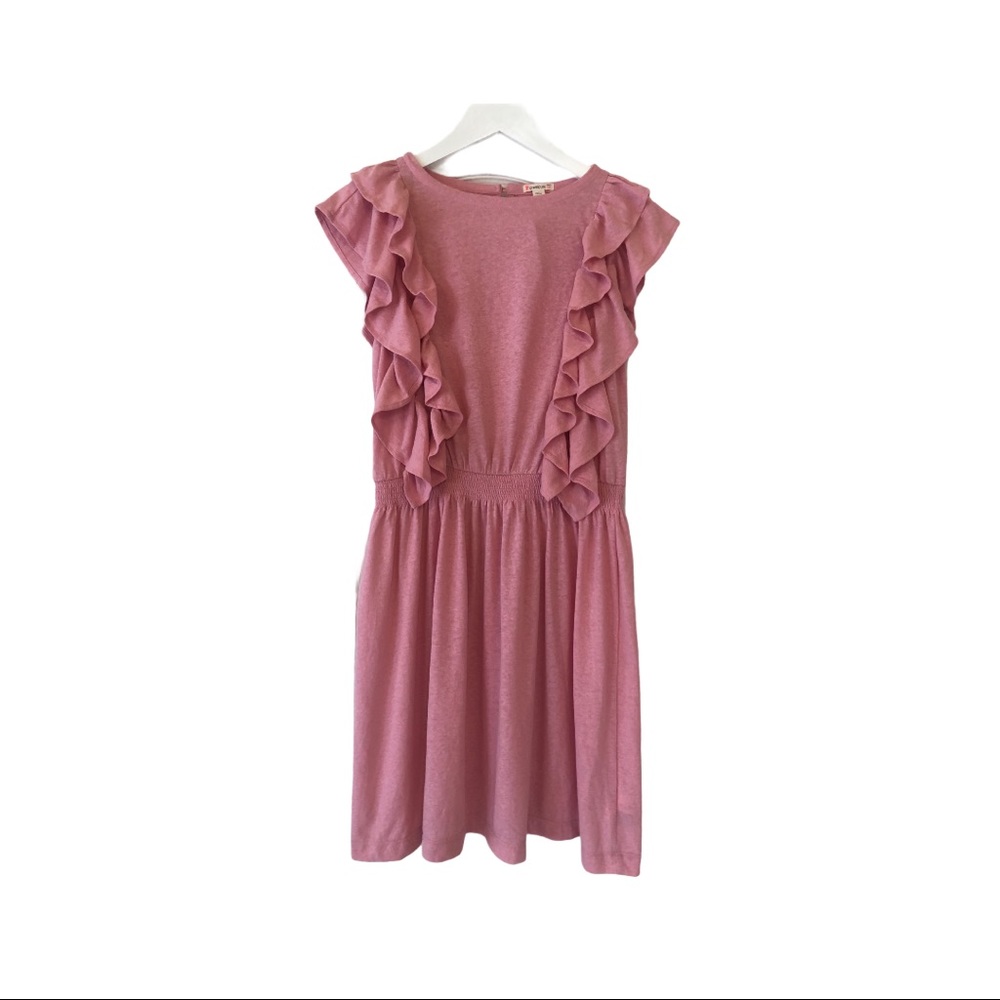 Girls’Crewcut Ruffle T-shirt dress NWT